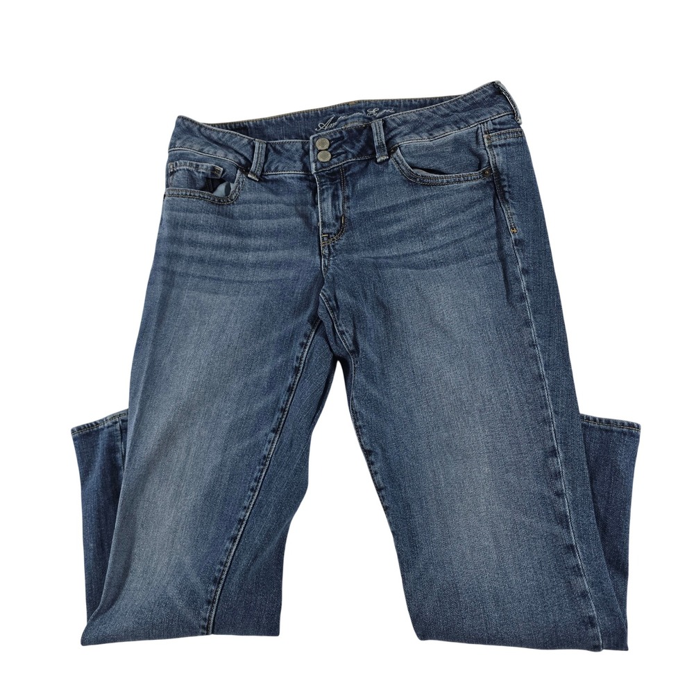 American Eagle Artist Jeans Womens 10 Regular Medium Wash Stretch Bootcut 15069